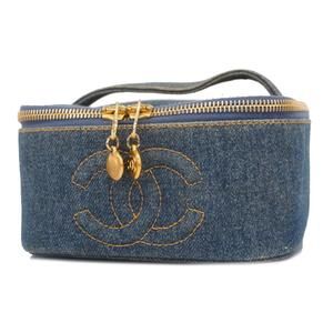 Chanel Denim Vanity Bag Blue